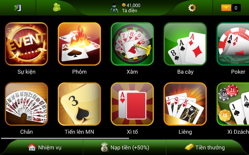 Các game bài nổi bật được yêu thích tại One88